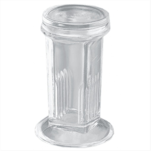 Vaso de tinción tipo Koplin vertical con tapa, para 5 Portaobjetos. Marca Everglass